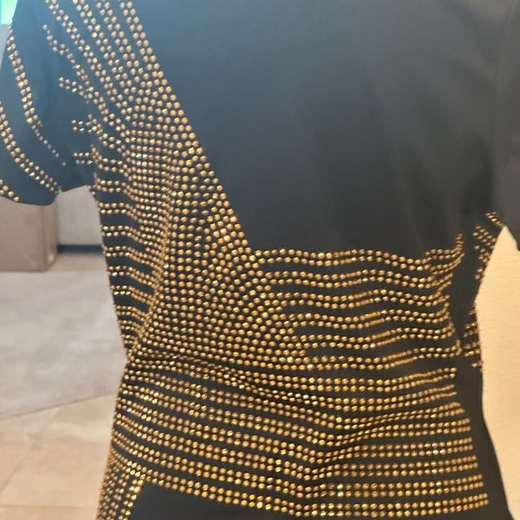 Beaded black mini-dress - Picture 4 of 5